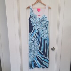 Lilly Pulitzer Blue and White Tank Dress